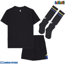 Camisa de Futebol Everton Equipamento Alternativo Infantil 2025-26 Manga Curta (+ Calças curtas)